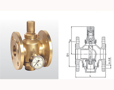埃美柯黃銅活塞式可調(diào)減壓閥結(jié)構(gòu)圖